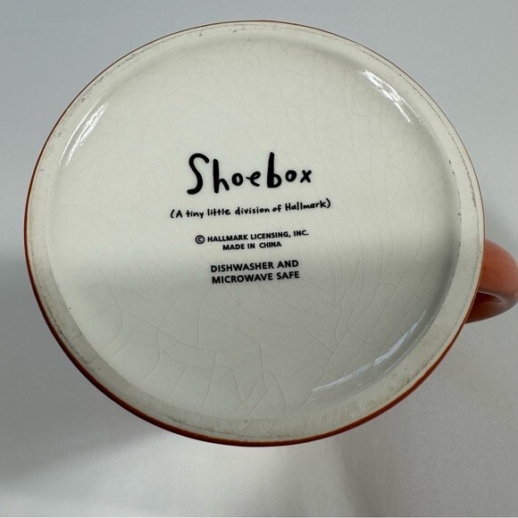 Hallmark Shoebox Beer It's What's For Dinner Orange & White Large Stein Cup Mug - Picture 8 of 8